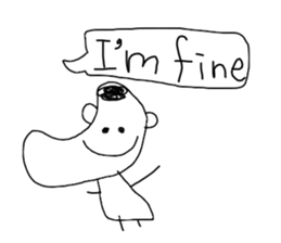 Graffitti with word ballon(English) sticker #14925828