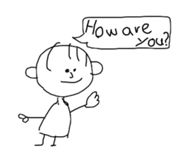 Graffitti with word ballon(English) sticker #14925847