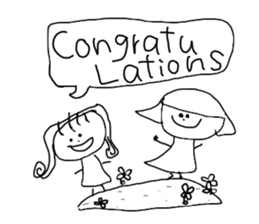 Graffitti with word ballon(English) sticker #14925851