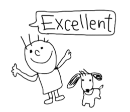 Graffitti with word ballon(English) sticker #14925853