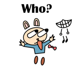 Rabbit , cat and bird sticker sticker #14925994