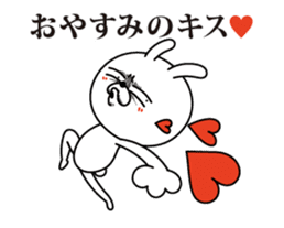 Rabbit expression is too rich (love) sticker #14926015