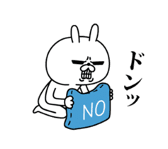 Rabbit expression is too rich (love) sticker #14926017