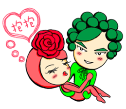 OH!Cauliflower Man & Rose Woman(MY LOVE) sticker #14926883