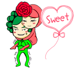 OH!Cauliflower Man & Rose Woman(MY LOVE) sticker #14926902