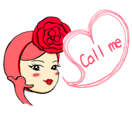 OH!Cauliflower Man & Rose Woman(MY LOVE) sticker #14926904