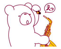 The bear."UGOKUMA"He plays a saxophone.2 sticker #14926926