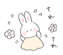 The fluffy bunny sticker 4 sticker #14927191