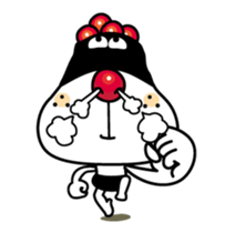 Onigiri-yan of Rice ball 5/Action sticker #14927511