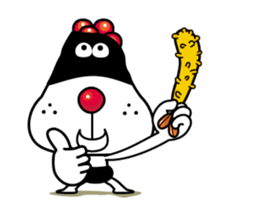 Onigiri-yan of Rice ball 5/Action sticker #14927514