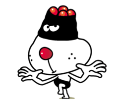 Onigiri-yan of Rice ball 5/Action sticker #14927518