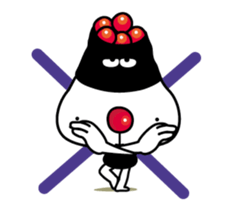 Onigiri-yan of Rice ball 5/Action sticker #14927519