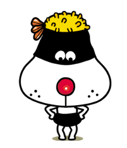 Onigiri-yan of Rice ball 5/Action sticker #14927522