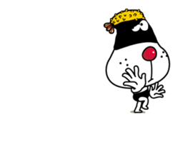 Onigiri-yan of Rice ball 5/Action sticker #14927532