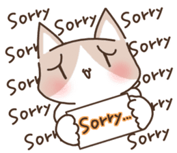 Mokichi kun of the cat English ver1.0 sticker #14927646