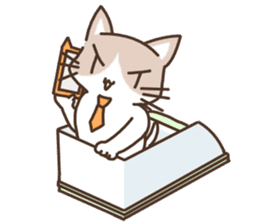Mokichi kun of the cat English ver1.0 sticker #14927652