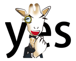 Scientific detective - Giraffe kun sticker #14928829