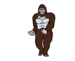 Dancing Gorilla 2 sticker #14929304