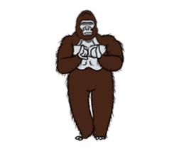 Dancing Gorilla 2 sticker #14929305