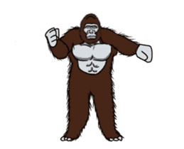 Dancing Gorilla 2 sticker #14929309