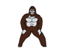Dancing Gorilla 2 sticker #14929310