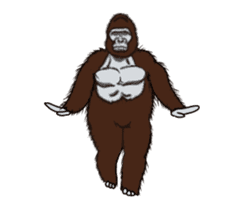 Dancing Gorilla 2 sticker #14929311