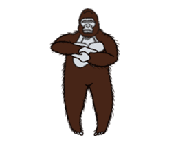 Dancing Gorilla 2 sticker #14929312