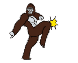 Dancing Gorilla 2 sticker #14929313