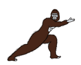 Dancing Gorilla 2 sticker #14929315