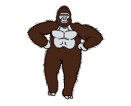 Dancing Gorilla 2 sticker #14929317