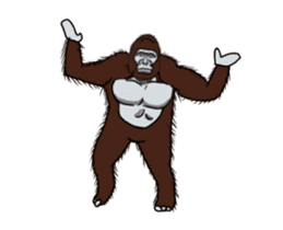 Dancing Gorilla 2 sticker #14929318