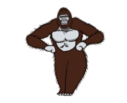 Dancing Gorilla 2 sticker #14929319