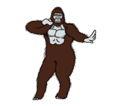 Dancing Gorilla 2 sticker #14929320
