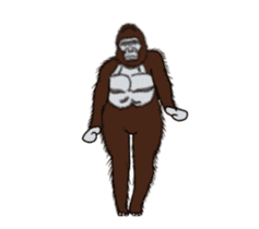 Dancing Gorilla 2 sticker #14929322
