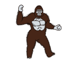 Dancing Gorilla 2 sticker #14929323