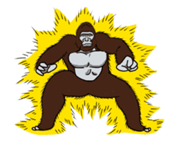 Dancing Gorilla 2 sticker #14929324