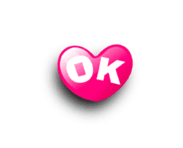 Many heart shapes! Love hearts!(English) sticker #14929490