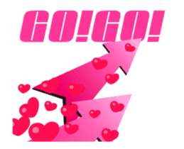 Many heart shapes! Love hearts!(English) sticker #14929498