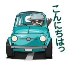 Very cute car! Animated version sticker #14929550