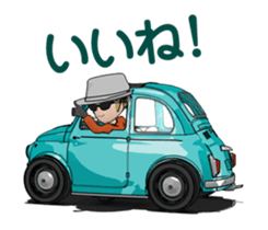 Very cute car! Animated version sticker #14929559