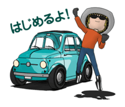 Very cute car! Animated version sticker #14929561