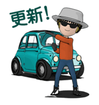 Very cute car! Animated version sticker #14929562