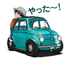 Very cute car! Animated version sticker #14929563