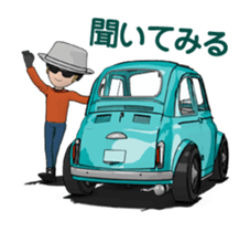 Very cute car! Animated version sticker #14929564