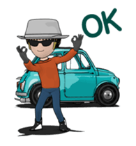 Very cute car! Animated version sticker #14929565