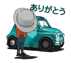 Very cute car! Animated version sticker #14929566