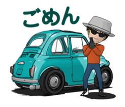 Very cute car! Animated version sticker #14929569