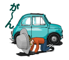 Very cute car! Animated version sticker #14929570