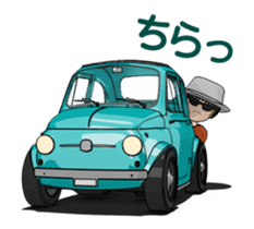 Very cute car! Animated version sticker #14929572