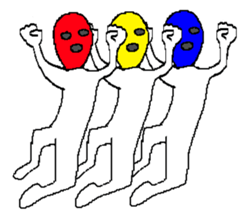 Mask 3 Brothers sticker #14930859